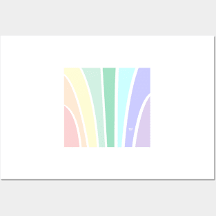 Art Deco Pastel Rainbow #minimal #art #design #kirovair #buyart #decor #home Posters and Art